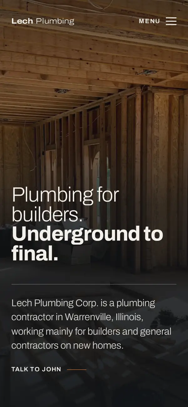 The same homepage on a phone.